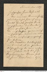 Nachlass Franz Steindachner, Brief von Rudolf Allodi an Franz Steindachner (11.05.1897), Inv.Nr. 6.01, Seite 1
